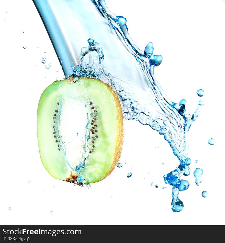 Kiwi water splash