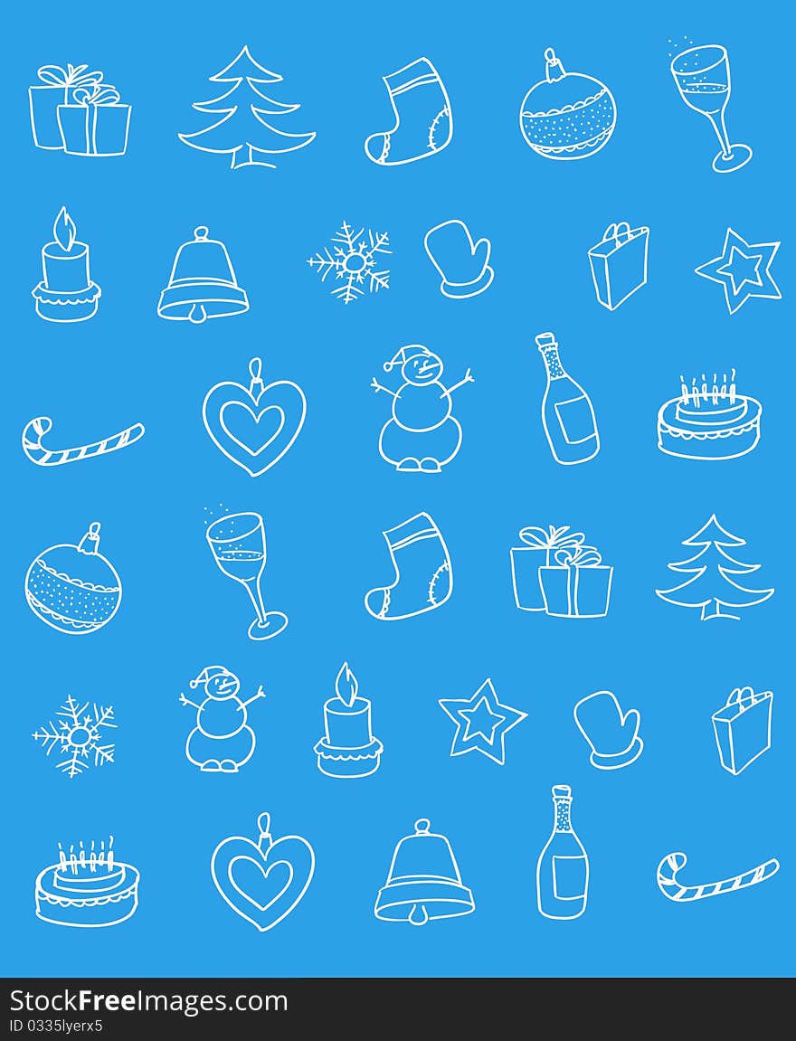 Heppy new year seamless background. Heppy new year seamless background