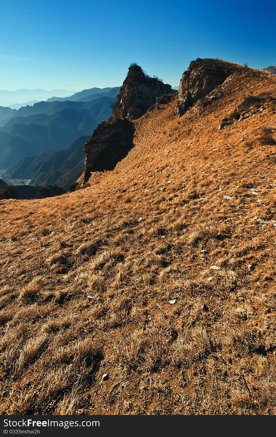 Mountain landscape stone