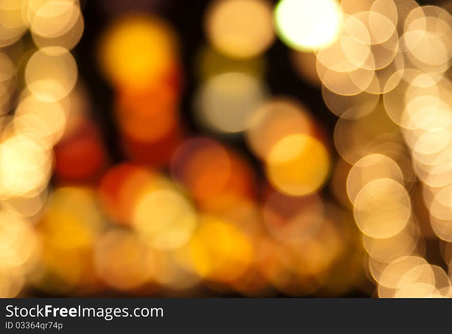 Defocused lights