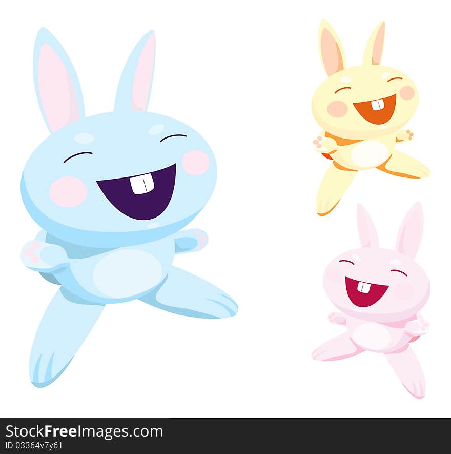 Cute Cartoon Rabbit