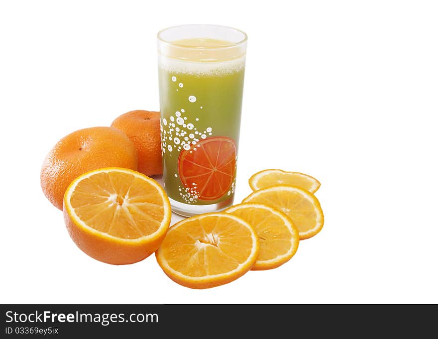 Glass of citrus orange juice