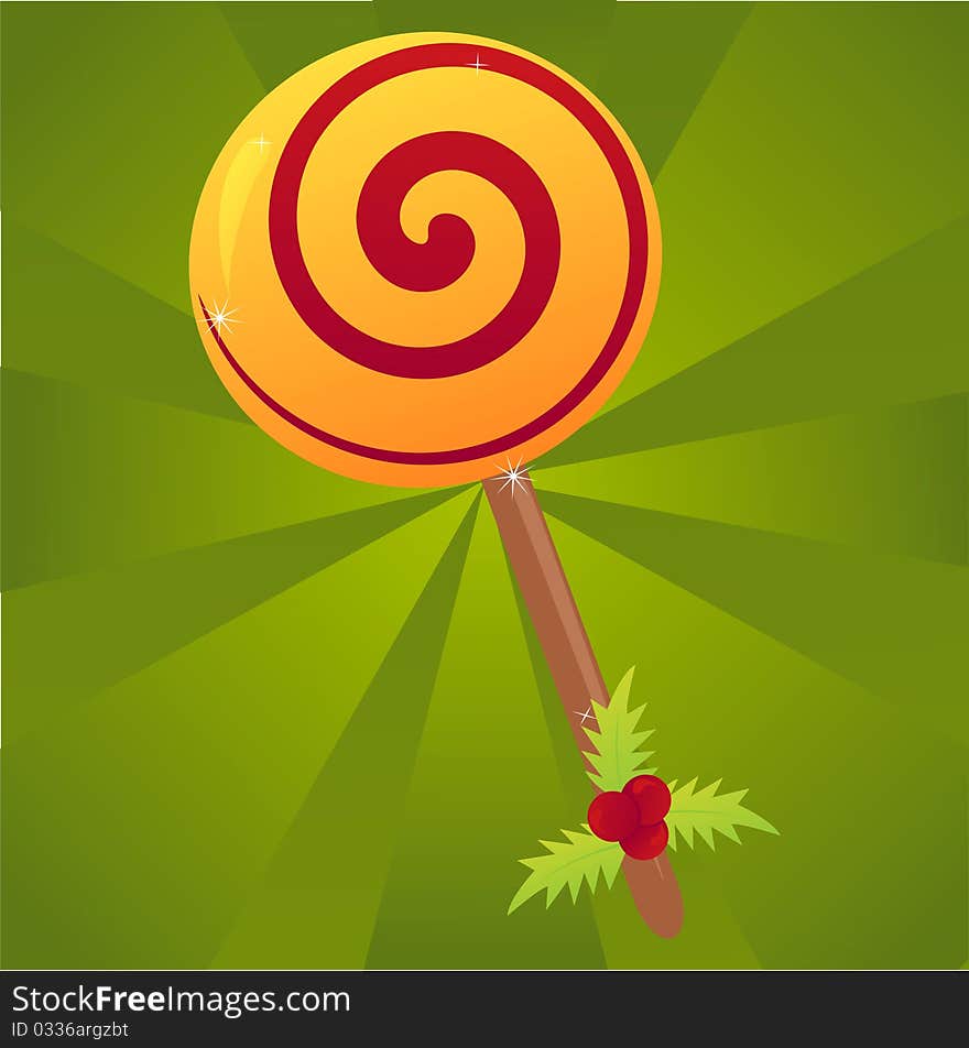 Christmas lollipop background