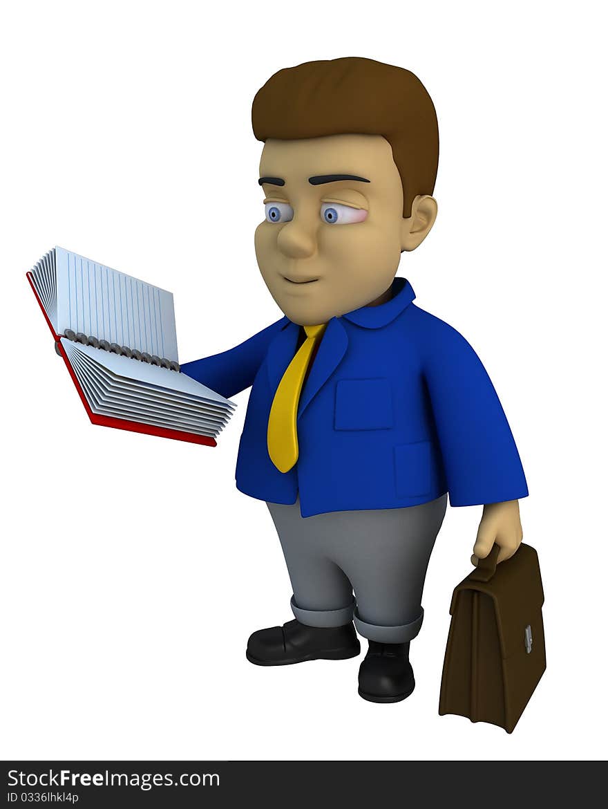 The Businessman 3d Character