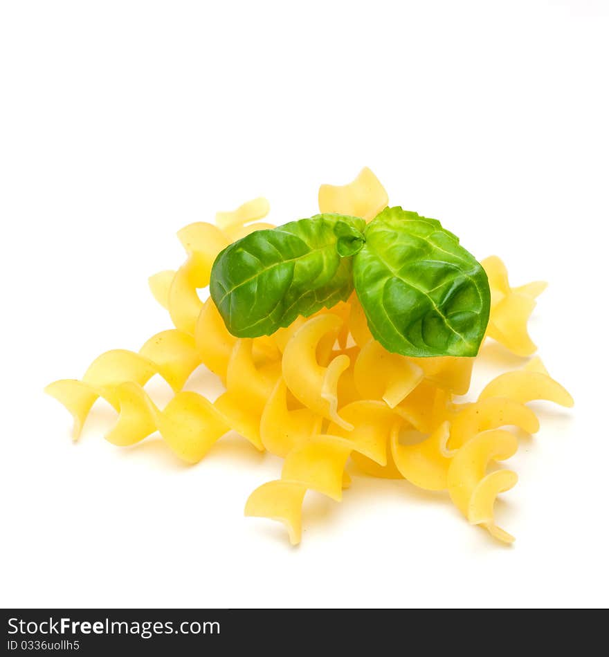 Pasta and basil