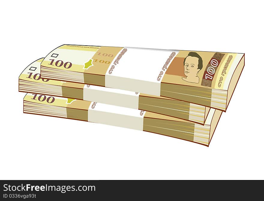 Bundles of banknotes in the