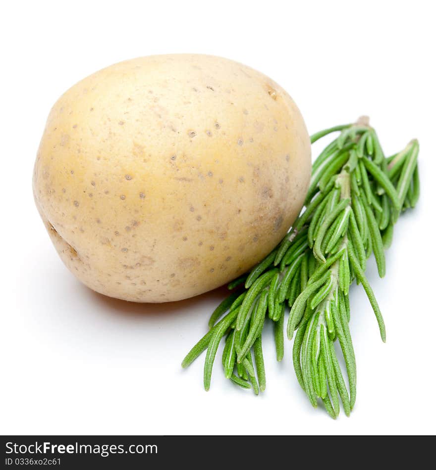 Potato with fresh rosemary