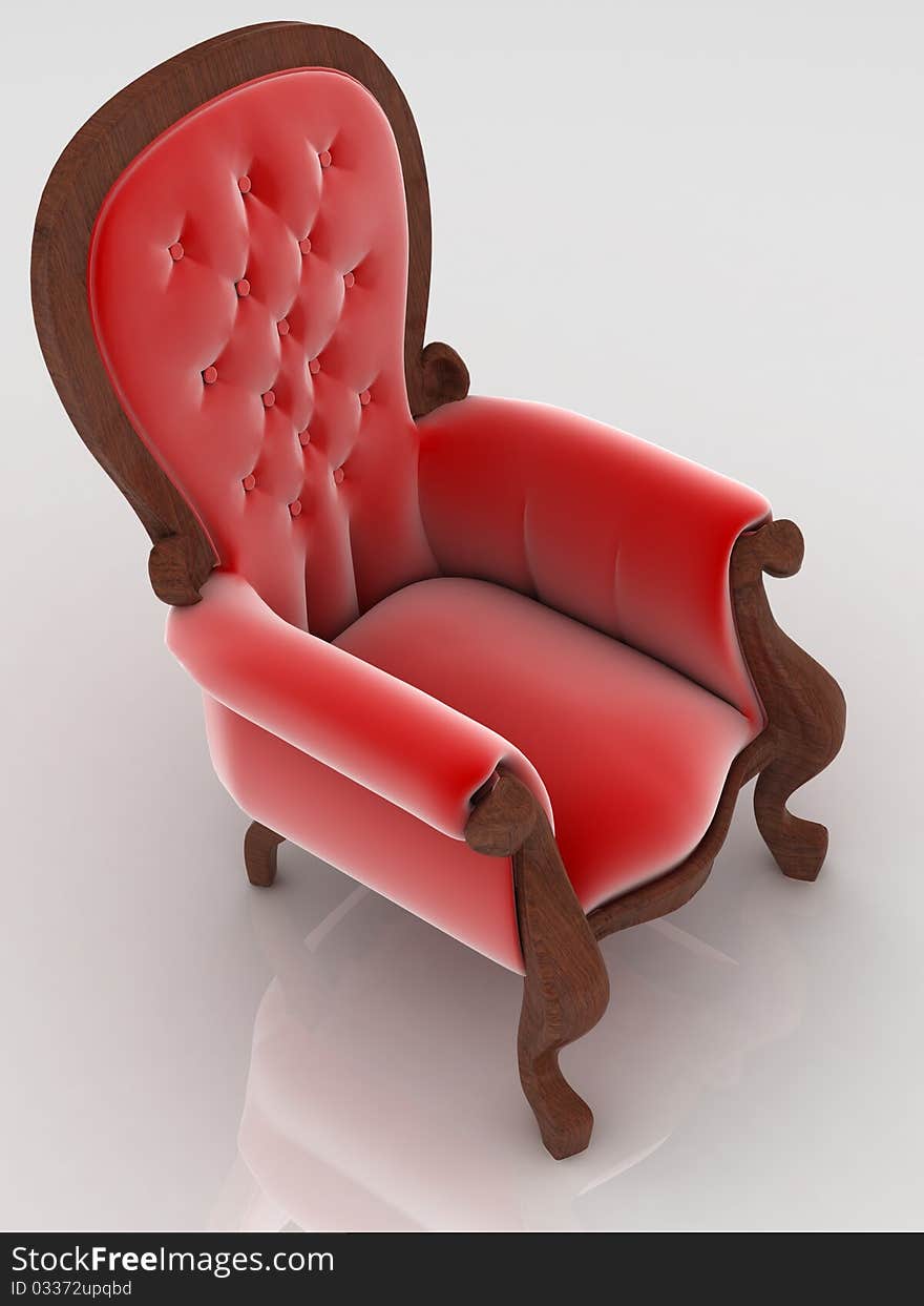 Chair isolated on white background. Chair isolated on white background