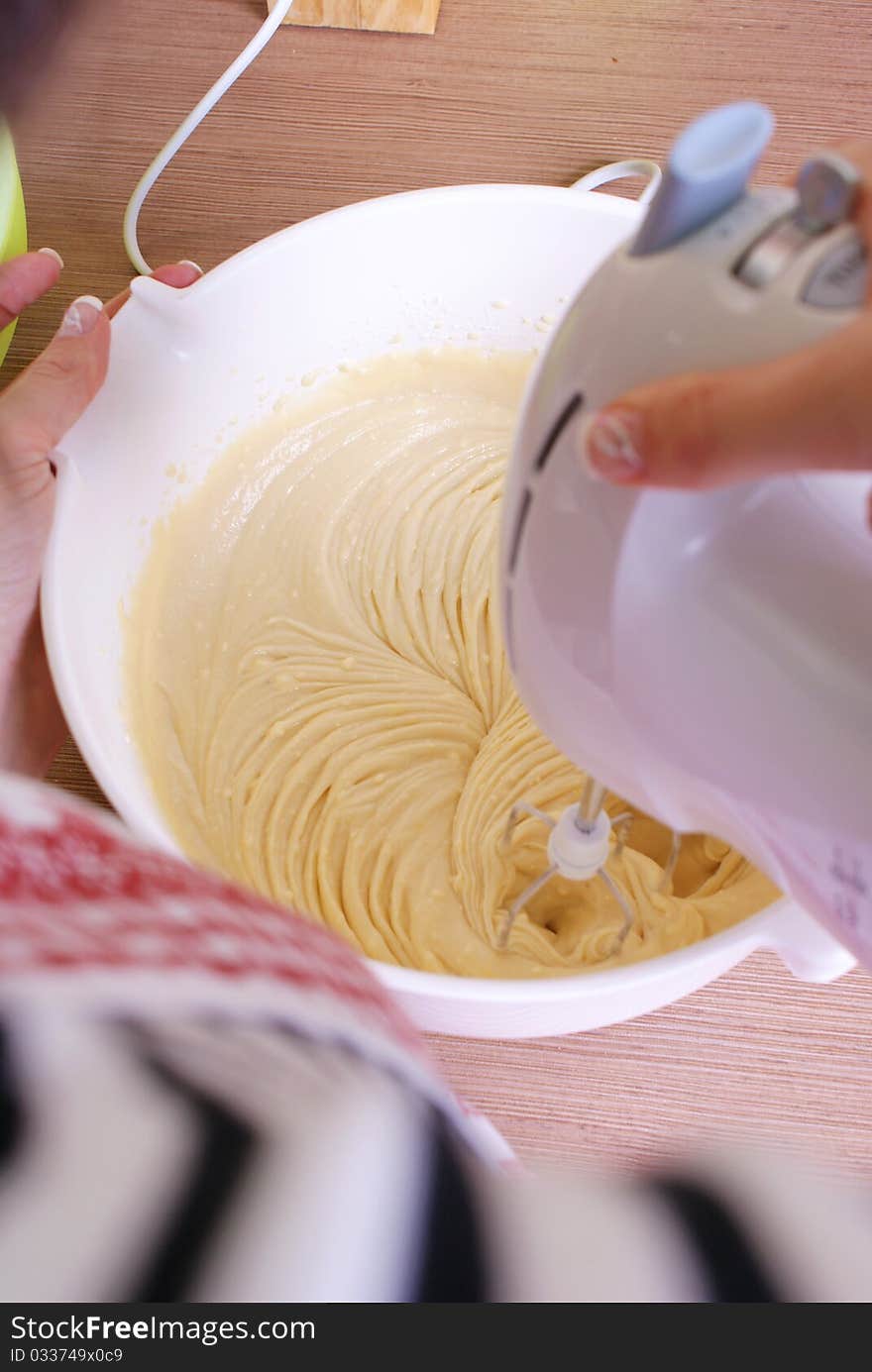 Woman is preparing some cookies