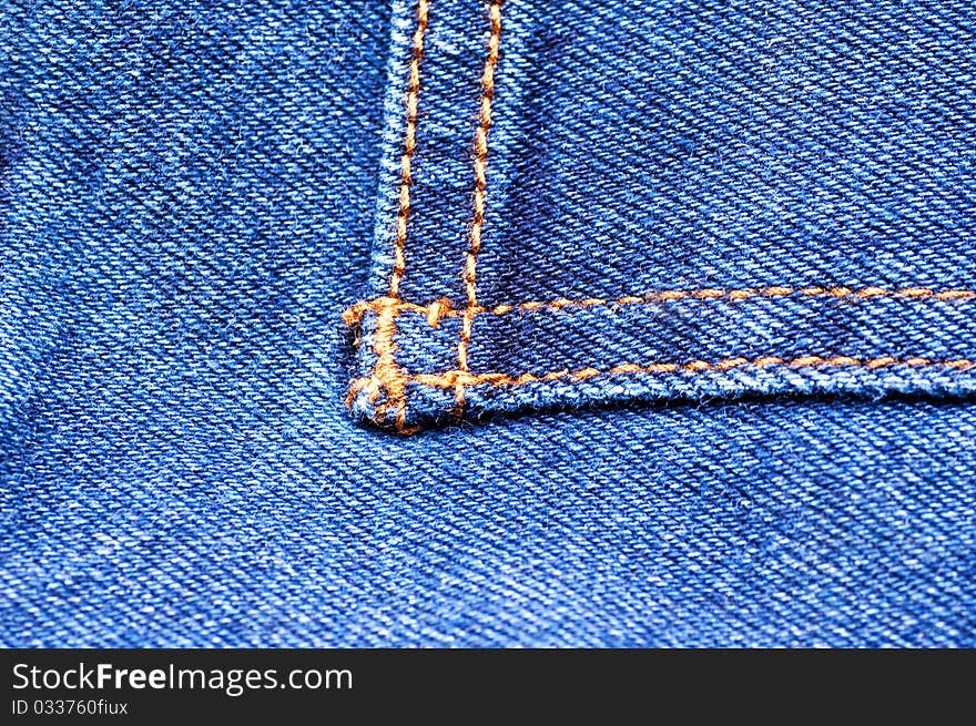 Jeans close up for a textural background