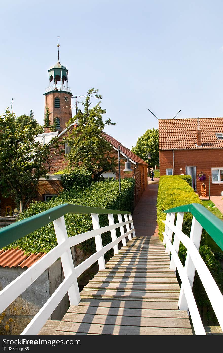 A little fishing village at the baltic sea. A little fishing village at the baltic sea