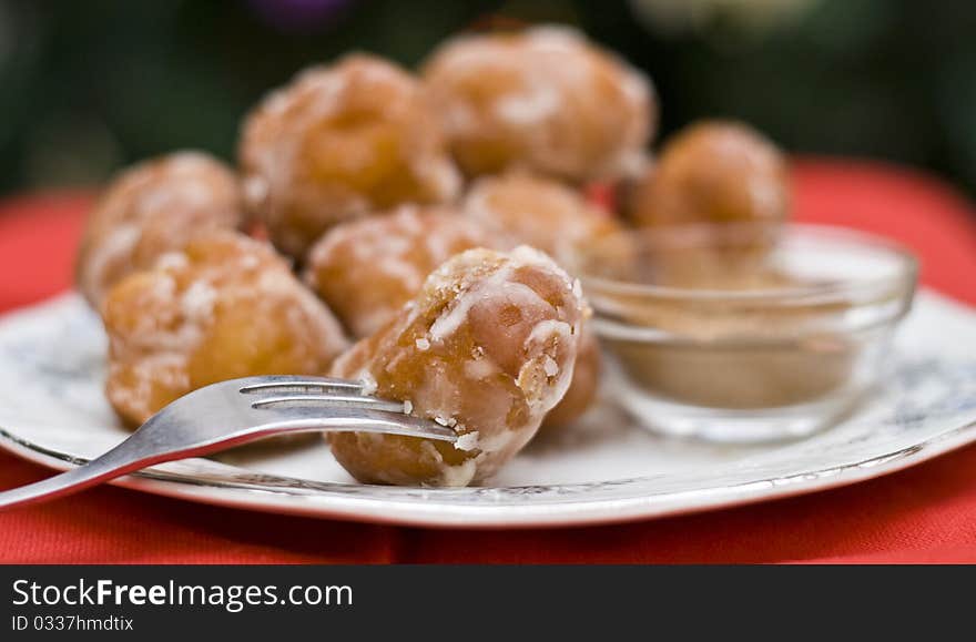 Donuts With Cinnamon For Christmas