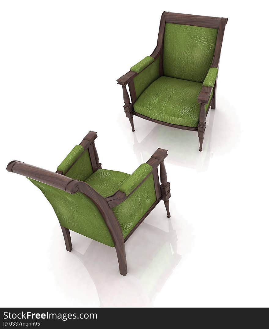 Old elbow-chairs