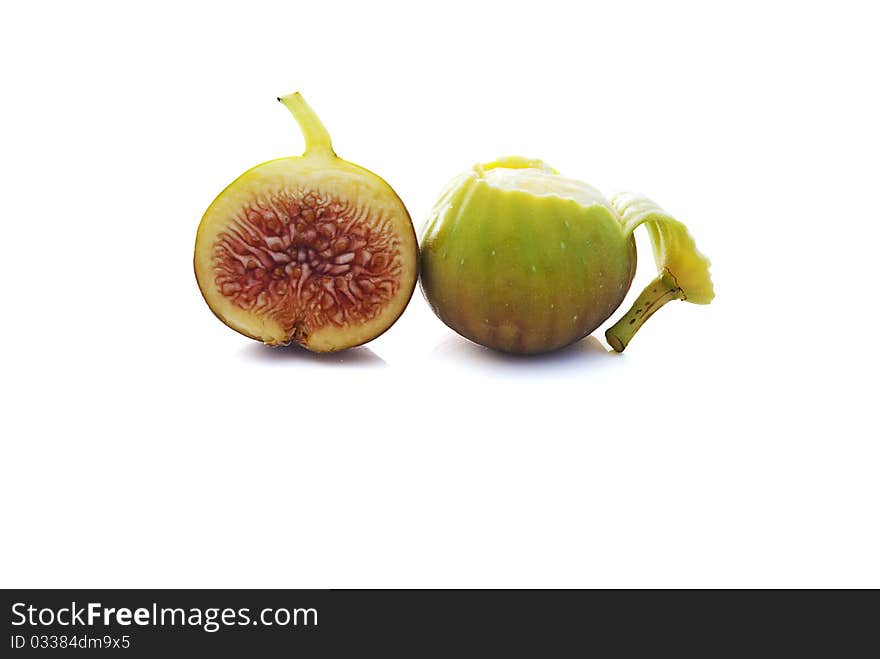 Figs of Spanish origin on white