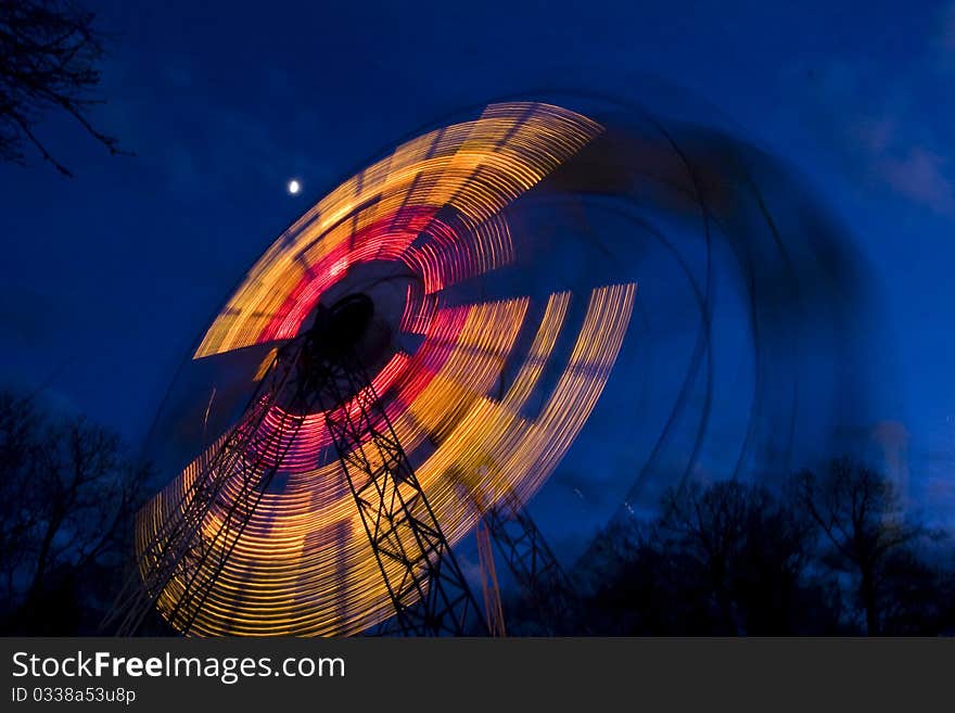 Ferris wheel by night