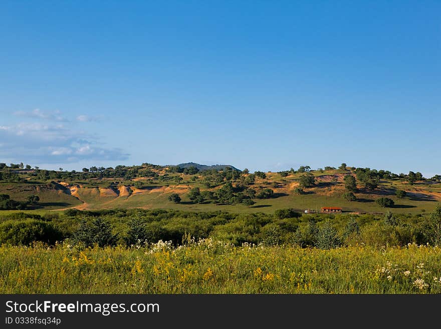 Landscape of grassland in Inner Mongolia