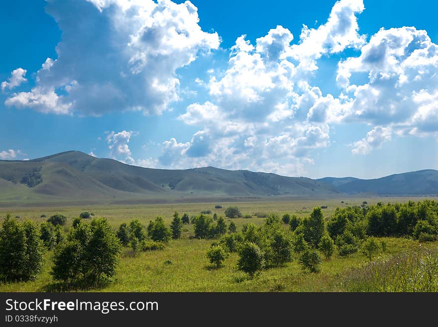 Beautiful landscape of grassland in Inner Mongolia