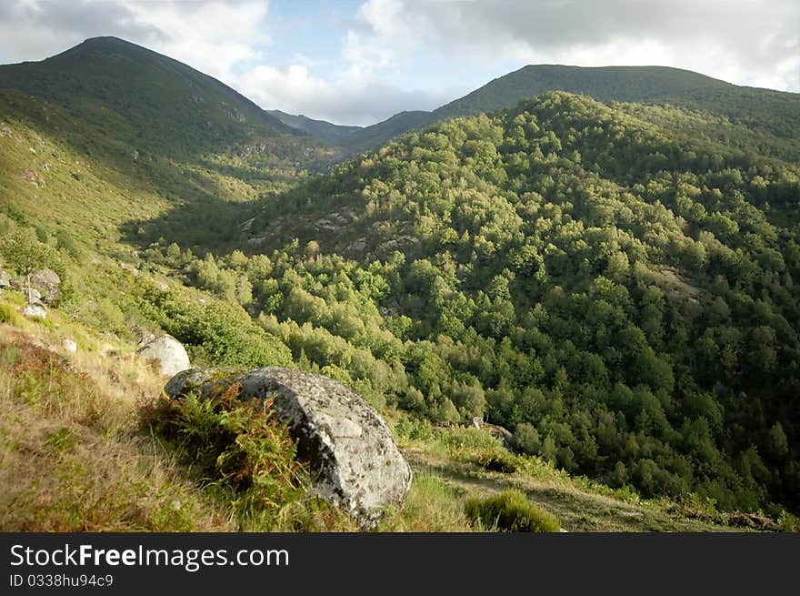 Green hill at Northern Spain. Green hill at Northern Spain