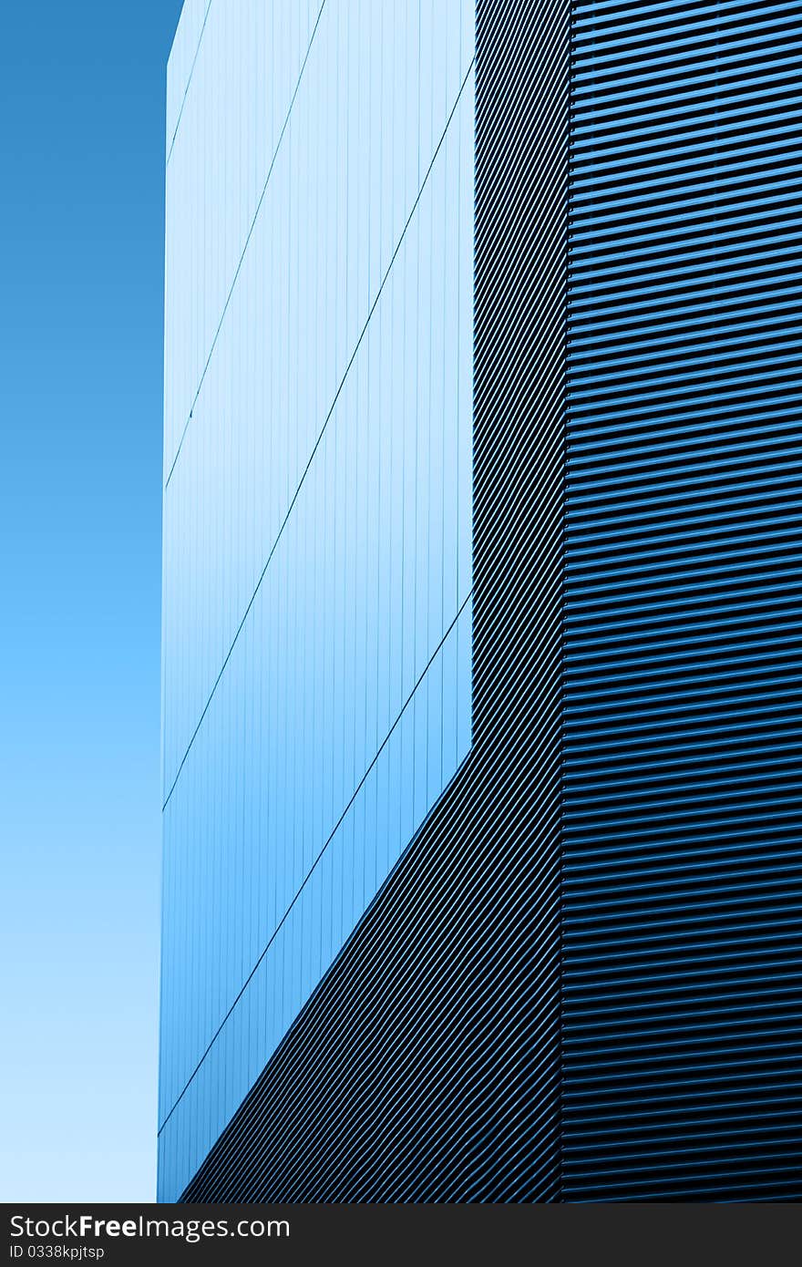 Abstract image with a modern building