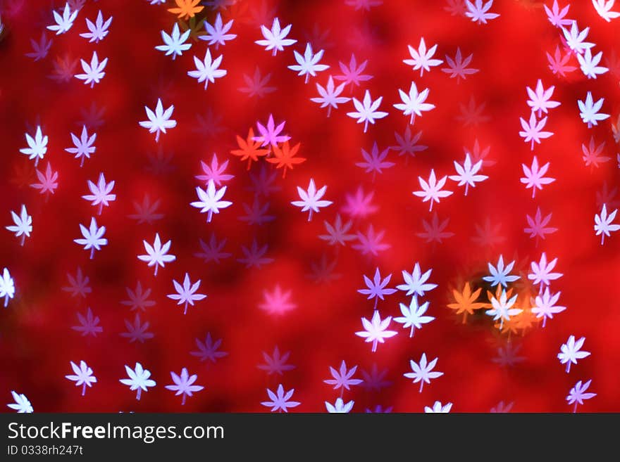 Defocused Maple Leaves Background (Bokeh)