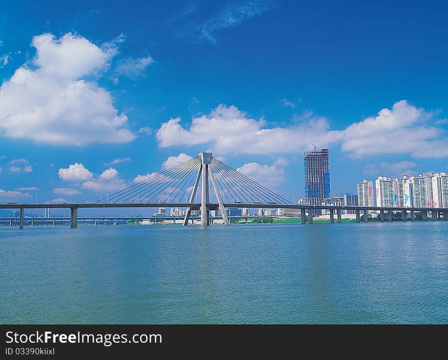 Bridge in city,travel in Australia. Bridge in city,travel in Australia