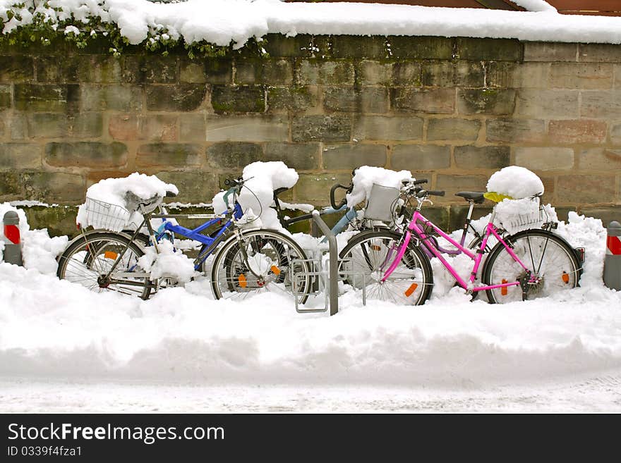 In my hometown in Germany, we are cycling whatever the weather. In my hometown in Germany, we are cycling whatever the weather.