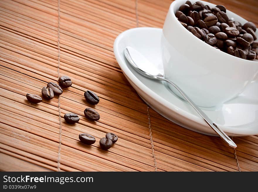 Cup With Coffee Beans