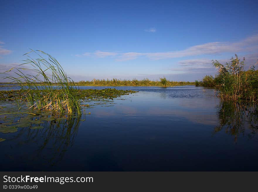 A small channel in the Danube Delta, Romania