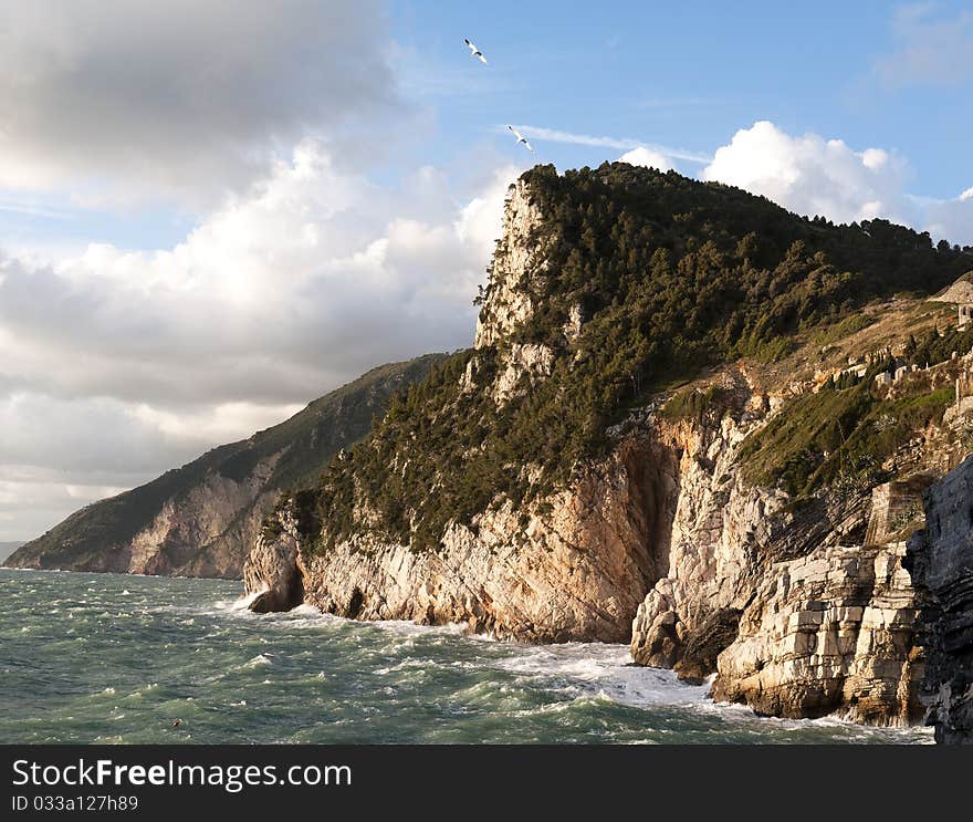 Portovenere a beautiful town in ligurian italy