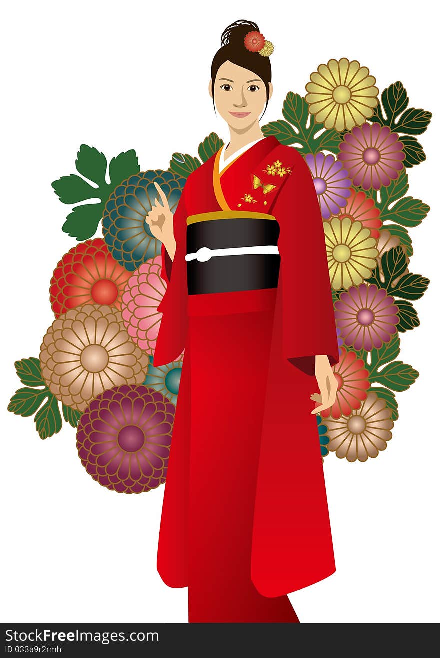 The woman who wore a kimono