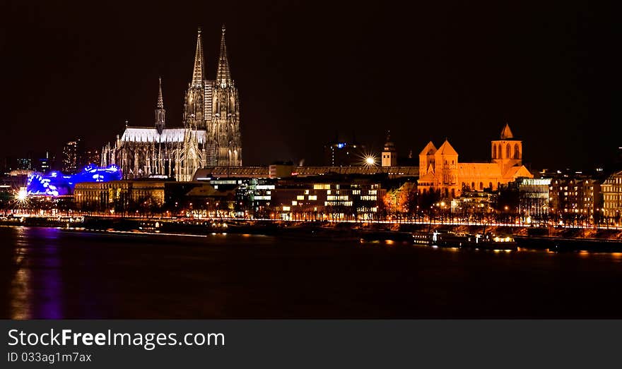 Cologne. Image from river side of Rhein.