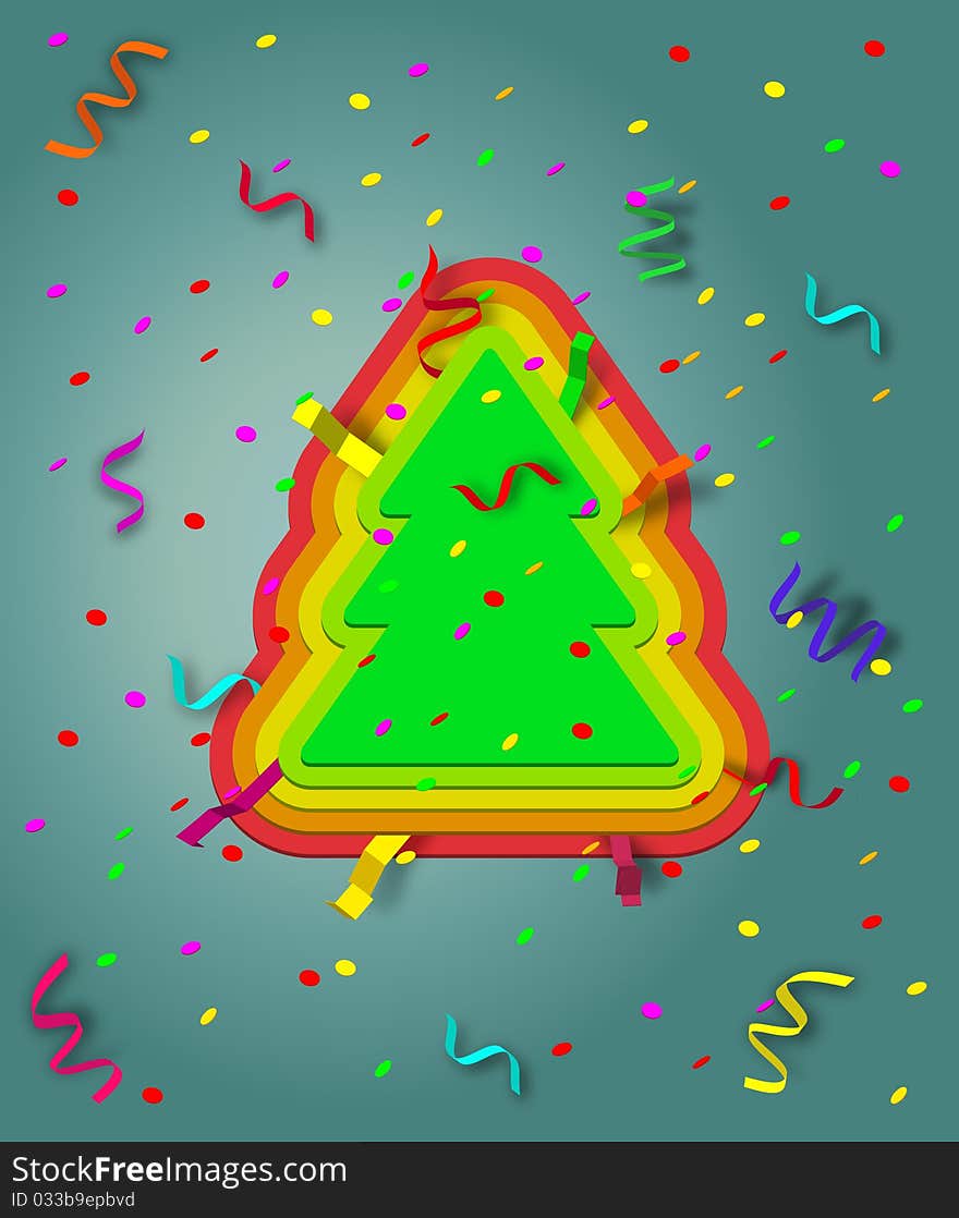 Vector christmas tree