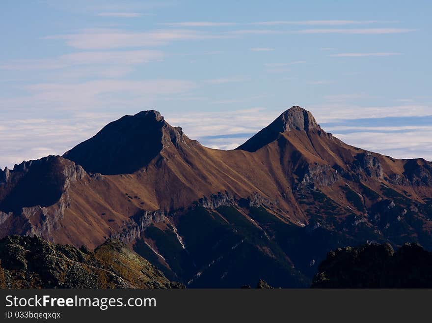 Tatra mountains in fall