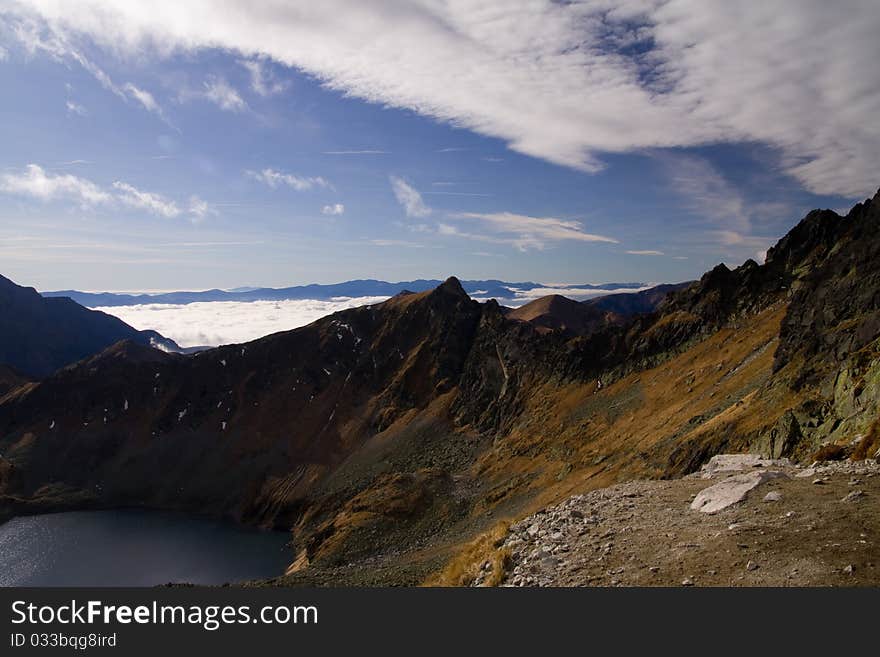 Tatra mountains in fall; Poland