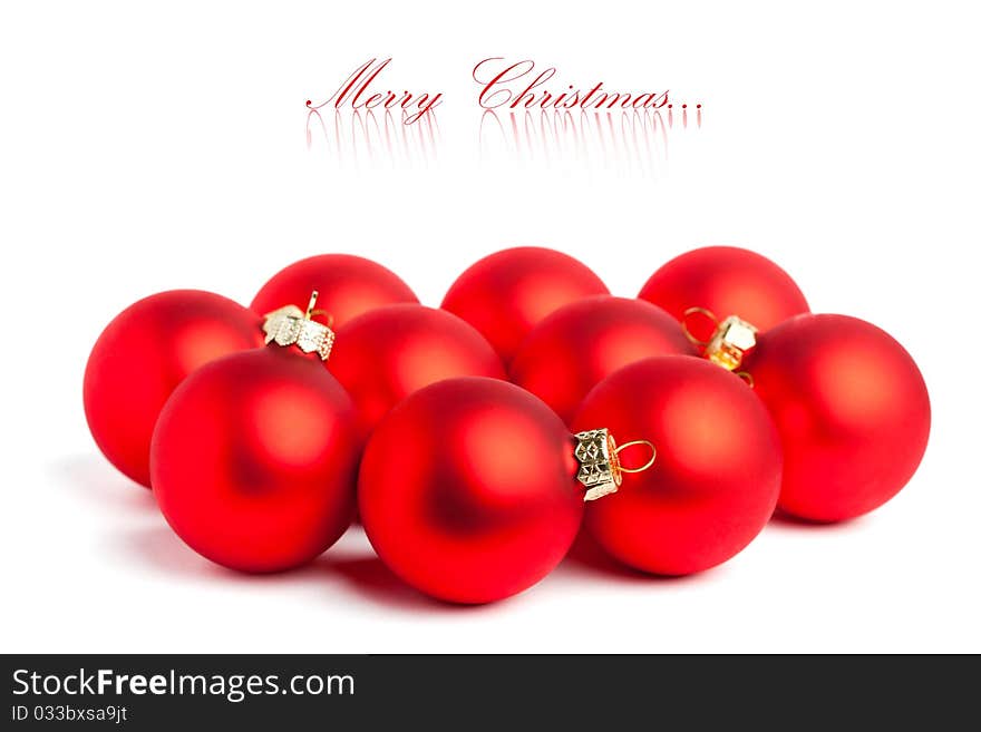 Christmas decoration isolated on white background