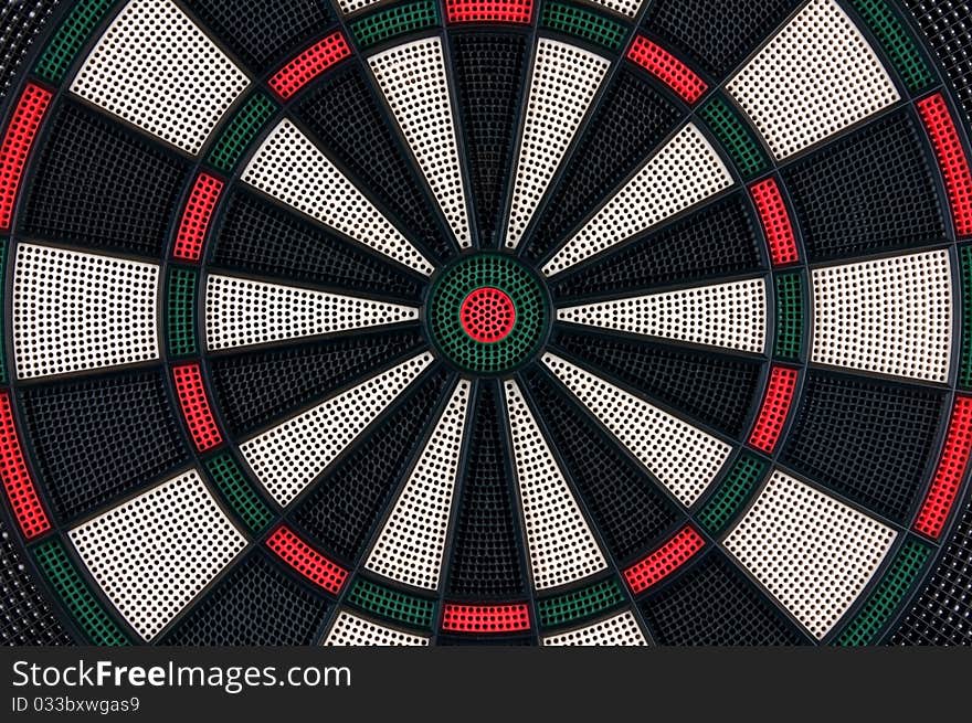 Perspective Image Of Empty Darts Board