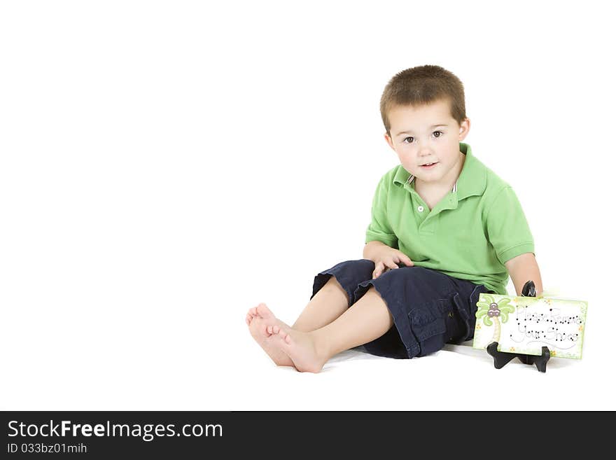 Young Boy Sitting