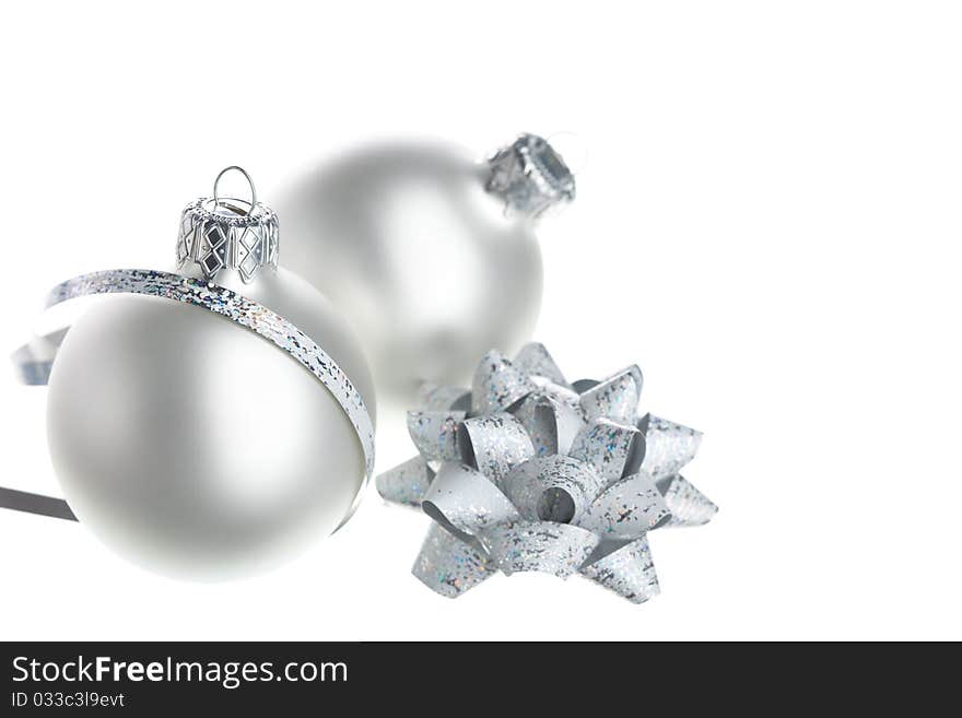 Christmas decoration isolated on white background