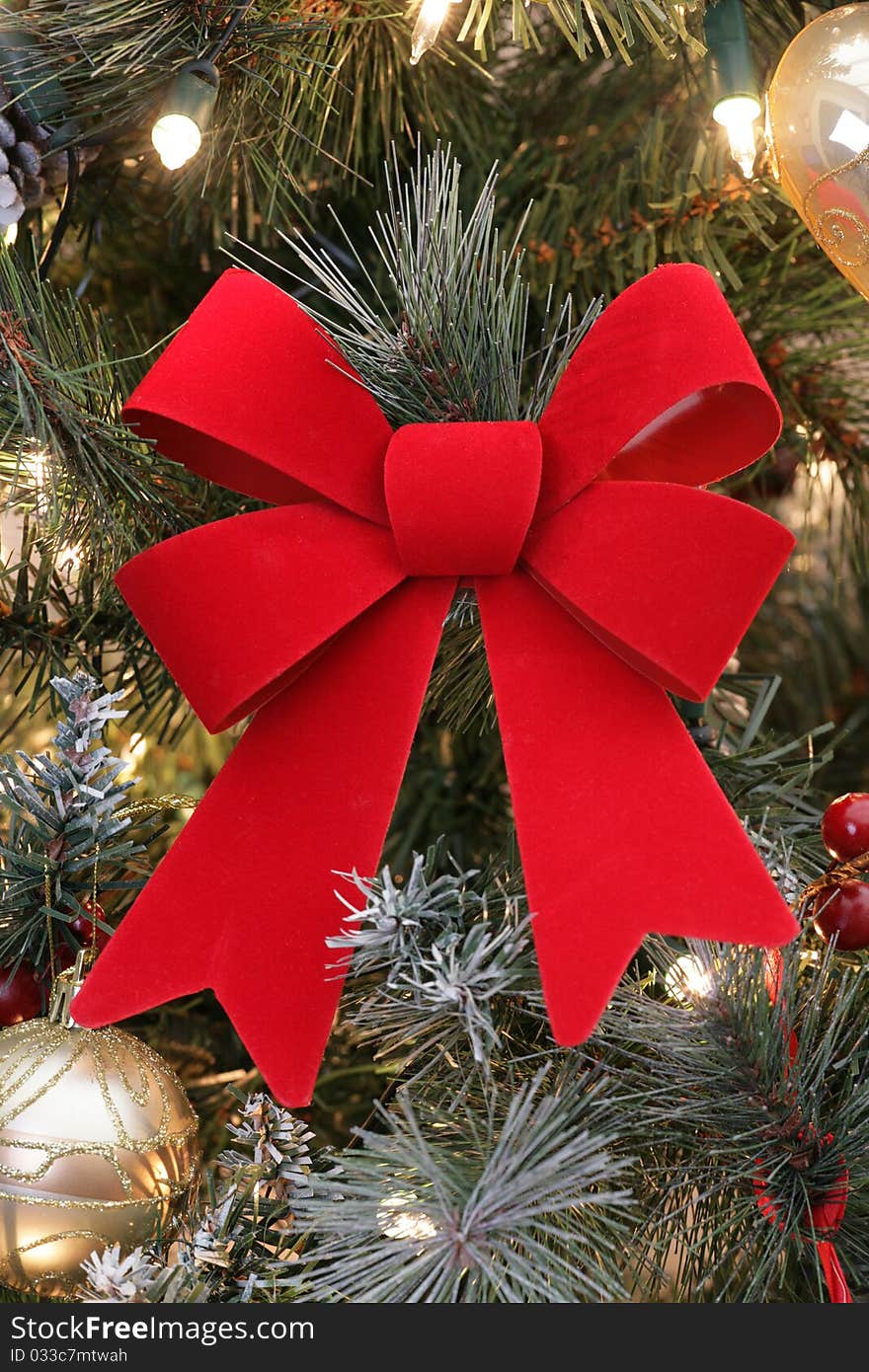 Red Christmas Bow