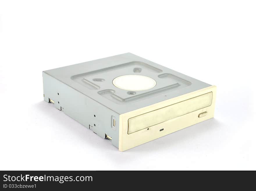 DVD Drive on white background, Computer Device