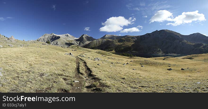 Site of Encombrette, national park of Mercantour, department of the Alps of high Provence, France. Site of Encombrette, national park of Mercantour, department of the Alps of high Provence, France