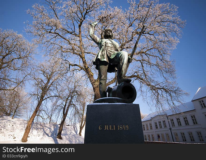 Statue of  Danish Foot Soldier