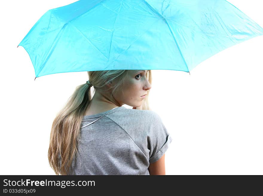 woman with umbrella