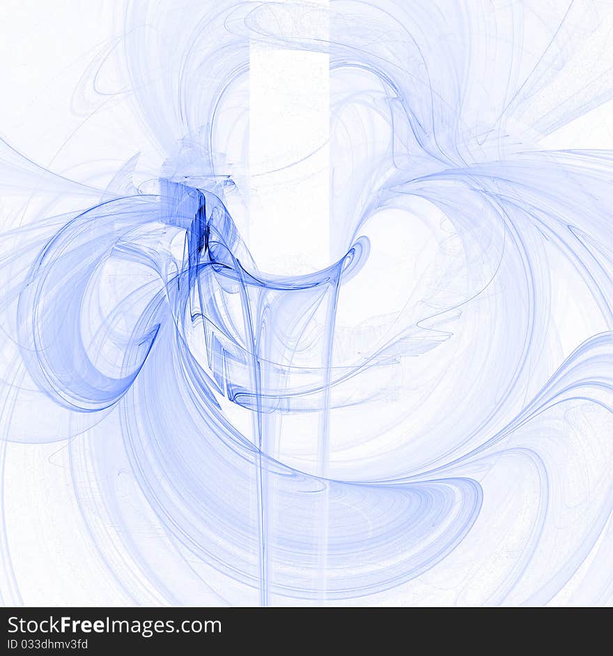 Creativ blue abstract on the white background. Creativ blue abstract on the white background