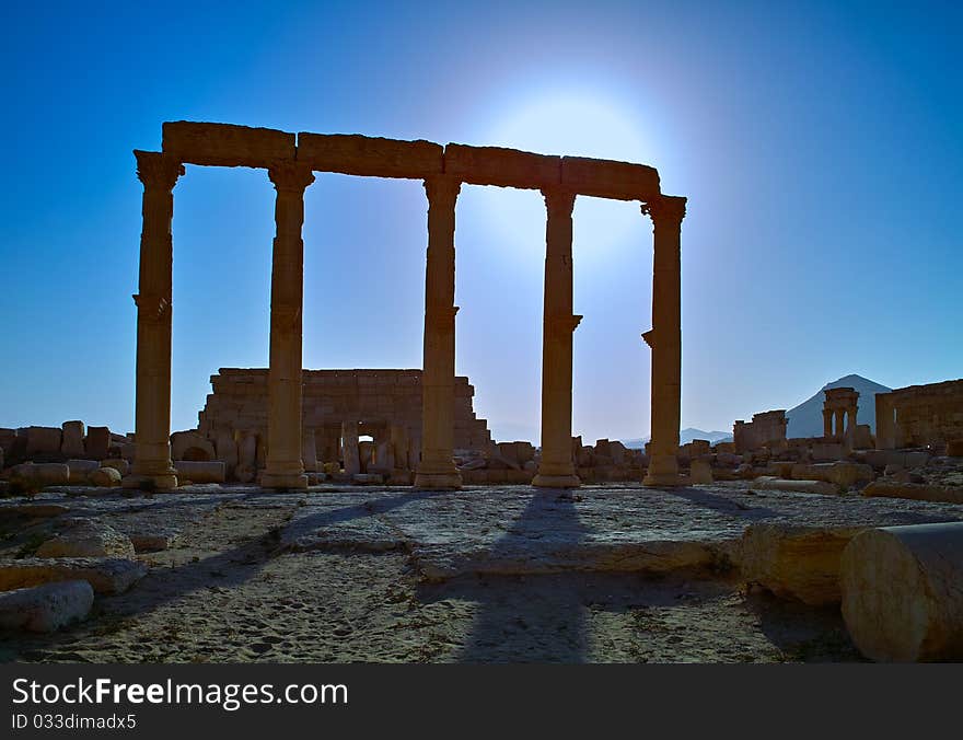 Pillars in the Sun Palmyra Syria