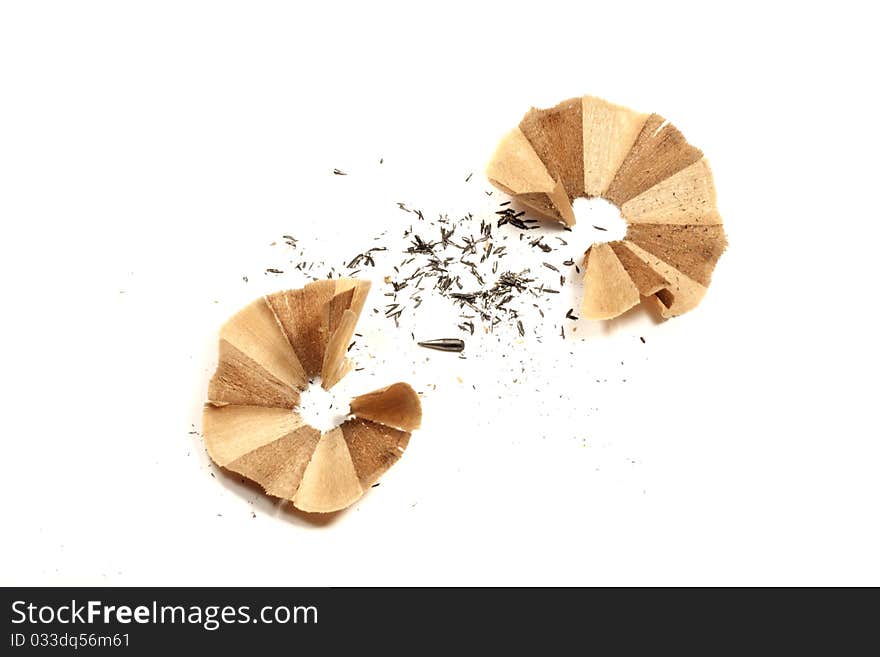 Shavings of pencil sharpners