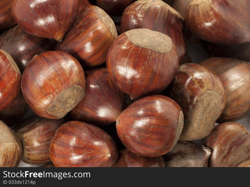 Brown chestnuts