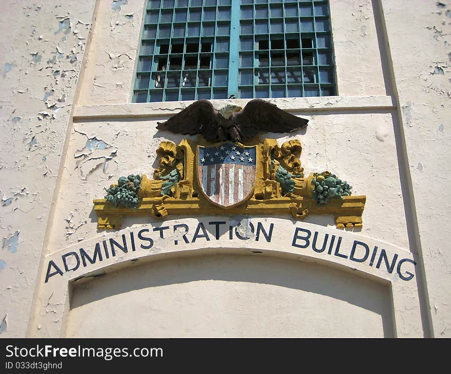 Administration Building on Alcatraz Island