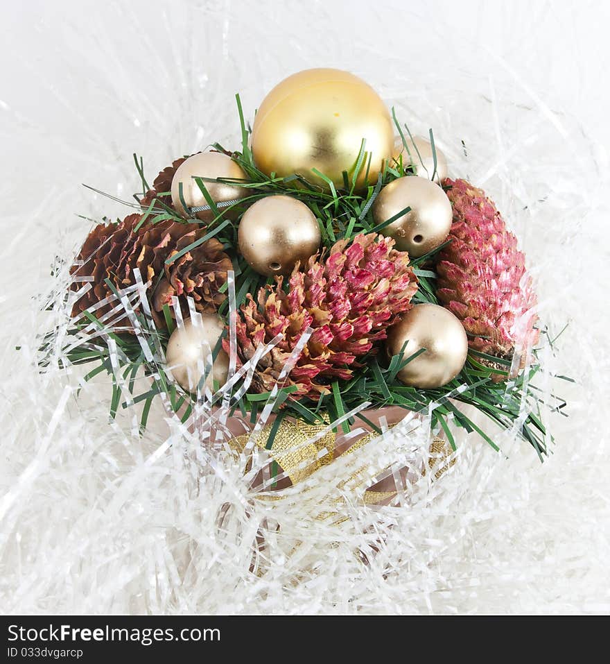 Christmas tree with a pinecone