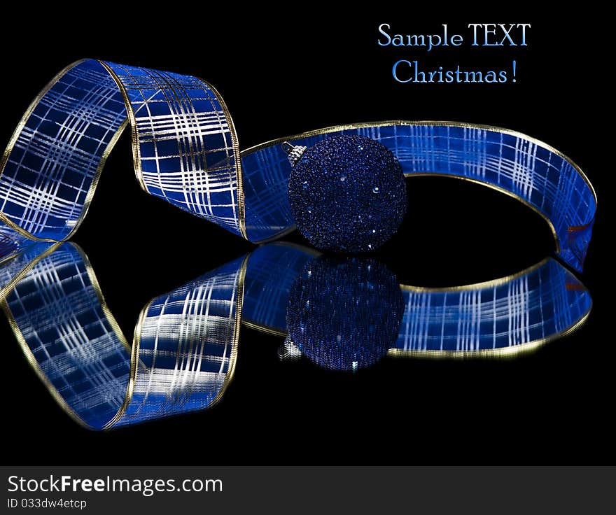 Christmas Decoration isolated on black. Christmas Decoration isolated on black